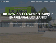 Tablet Screenshot of parqueempresariallosllanos.com